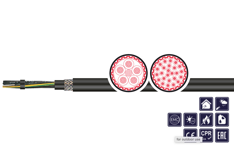 ÖPVC-JZ/OZ-YCY 0,6/1kV BLACK