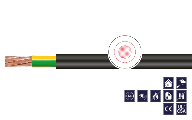 KAWEFLEX® Allround 7520 SK-TPE UL/CSA (GNYE)